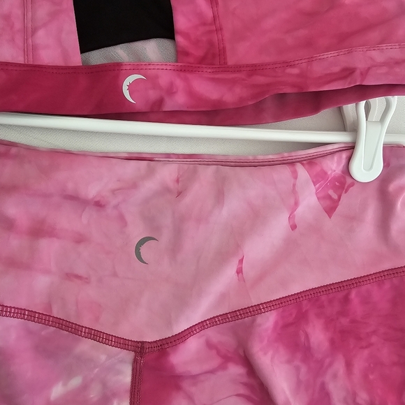 ZYIA Active Tie Dye Fuchsia Hendrix Mesh Light N Tight High Leggings Size 12 - Picture 12 of 14